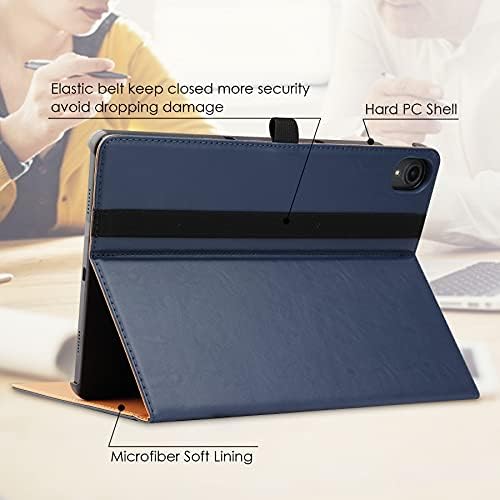 VOVIPO Lenovo Tab P11 Plus 11inch Case Cover,Multi-Viewing Angels PU Leather Stand Folio Case with Handstrap for Lenovo Tab P11 Plus 11" TB-J607F 2021/Lenovo Tab P11 TB-J606F TB-J606X 2020-Navy
