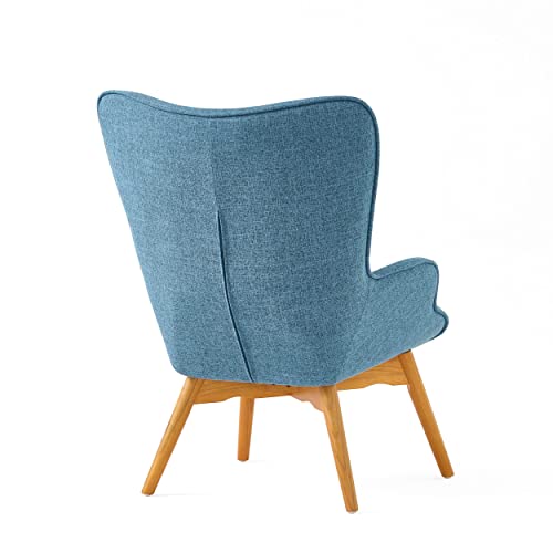 Christopher Knight Home Hariata Fabric Contour Chair Set, Muted Blue