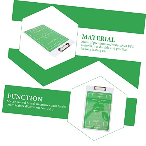 GAFOKI 2 conjuntos de estratégia quadro branco plano assistente de futebol multifuncional kit de com