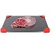 Defrosting Tray with Red Silicone Border Thaws Frozen Food Faster The Quicker and Safest Way to Defrost Meat or Frozen Food Quickly By Chiachi