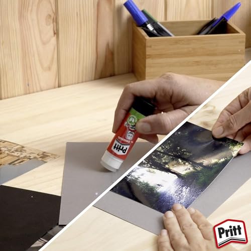 Pritt Barra Adhesiva, pegamento infantil seguro para niños para manualidades, cola universal de adhesión fuerte para estuche escolar y oficina, 3+1 x 11 g Pritt Stick - imagen 7