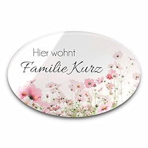 Chrisck Design Edles Türschild mit Namen