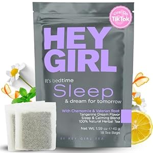 Sleep Tea for Bedtime – Calming Sleepytime Herbal Tea w/Valerian Root, Chamomile, Passion Flower, Lemon Balm – Relaxing Natural Nighty Night Sleeping Tea – Relaxation Self Care Gifts for Women