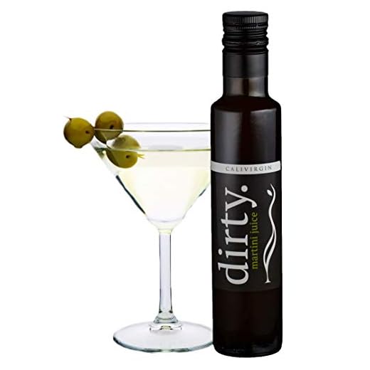 Calivirgin Dirty Martini Mix - Uses Certified Organic Olive Brine - All-Natural Dirty Martini Juice From Handpicked California Olives - No Preservatives