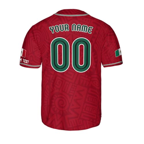 Camiseta personalizada de béisbol, jersey de béisbol México miniatura 6