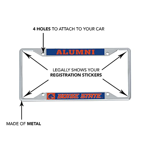 Desert Cactus Boise State University Bsu Broncos Metal License Plate Frame For Front Or Back Of Car Officially Licensed (Alumni) #TOP3