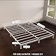 Dreamzie Bett 140x200 mit Lattenrost aus Metall - Bettgestell 140x200 für Matratze, Höche 25 cm - Robust, Leichte Montage, Umfangreicher Stauraum - Weiß Lattenrost