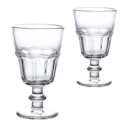 DINHEAROM 2 piezas Copa de Cristal Elegante para Vino y Postres para Chocolate Helado y Bebidas Diseño Transparente para Hogar