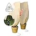 Produktbild NOOR Premium 2X Winterschutz-Haube S 80 x 60 cm mit Zugband - Frostschutzhaube für Pflanzen - Winterschutz für Pflanzen Überwinterung - Pflanzenvlies/Winterschutzvlies - Beige
