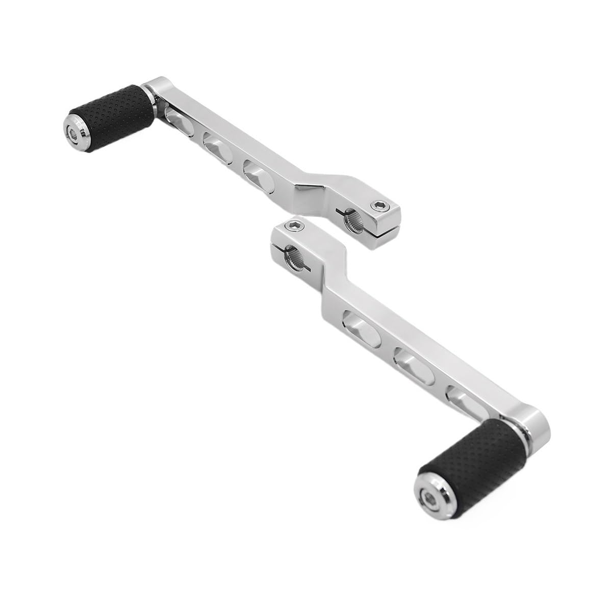 Uuipip 2-Chromed Motorcycle Gear Shift Lever Toe Shift Levers Pedals For Touring For Road For Glide Flhx Flhr Flht Fltr Foot-Operated Shifter Starter