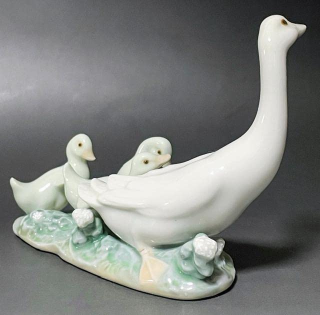 Amazon.co.jp: LLADRO リヤドロ アヒルの家族 アヒルの親子 リアドロ