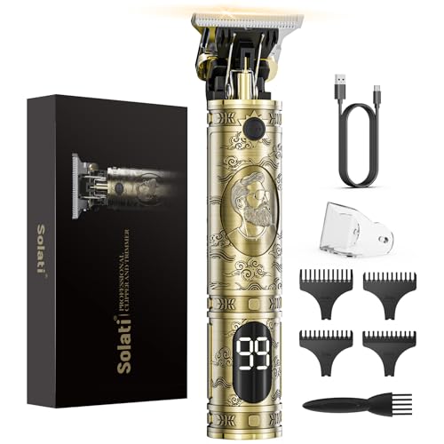 Tondeuse Cheveux Hommes, Tondeuse Barbe Homme T Zéro écart Avec écran LED De Finition Barbier Professionnel Rasoir Homme Rasoir Electriques Cheveux Cadeau
