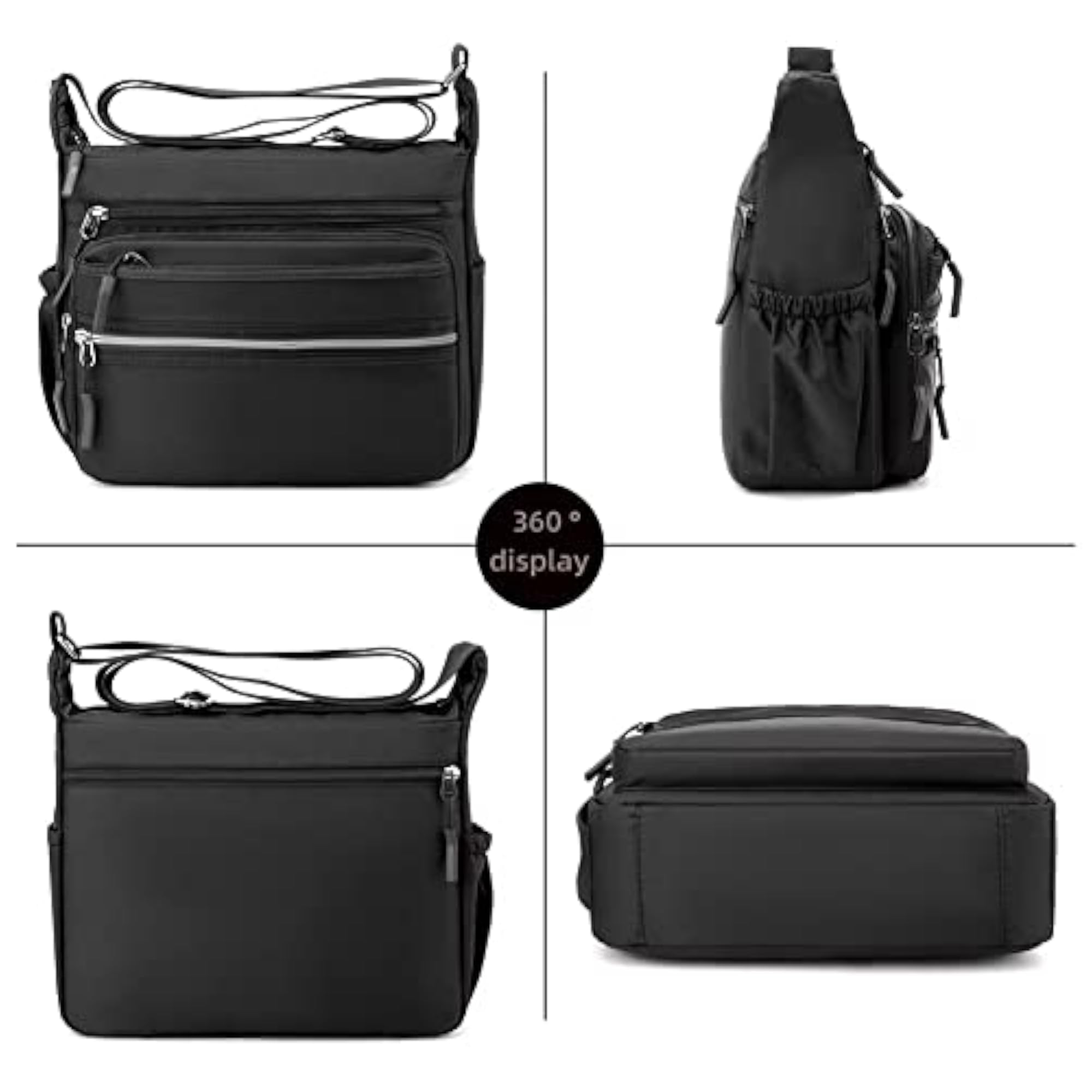 Nylon Waterproof Messenger Bag for Daily Travel