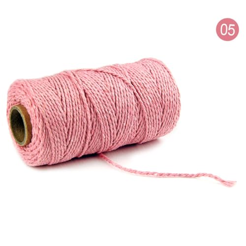 Cuerda de algodón para macramé y proyectos DIY creativos de decoración en el hogar 8