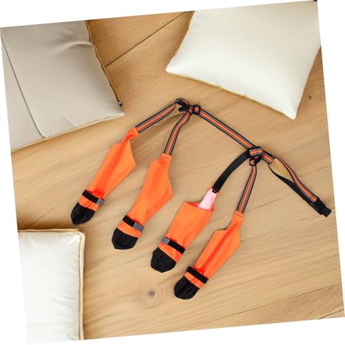 ifundom wasserdichte Hundestiefel für Kleine Hunde mit Rutschfester Sohle Pfotenschutz und Kompaktem Design für Outdoor-aktivitäten bei Regen