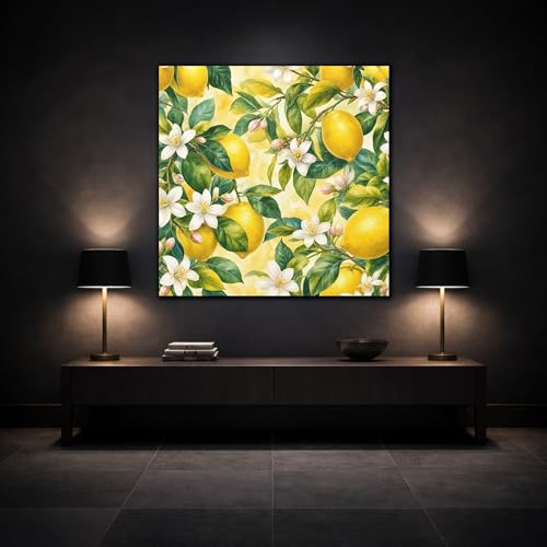 Impression sur toile de citrons déco murale cuisine moderne et rétro - 3