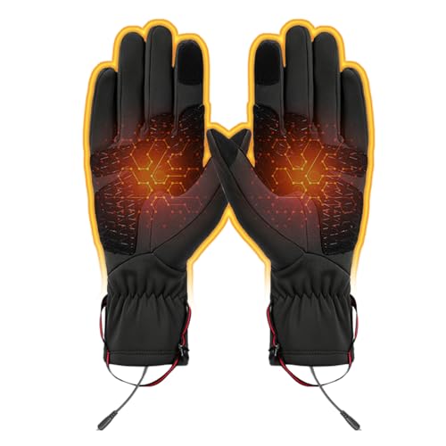 Guantes Térmicos para Mujer | Manoplas Recargables por USB Táctil 3 Niveles de Temperatura | Guantes Para Esquí | Para Hombre y Mujer Actividades Exteriores: Motociclismo, Esquí, Snowboard, Senderismo