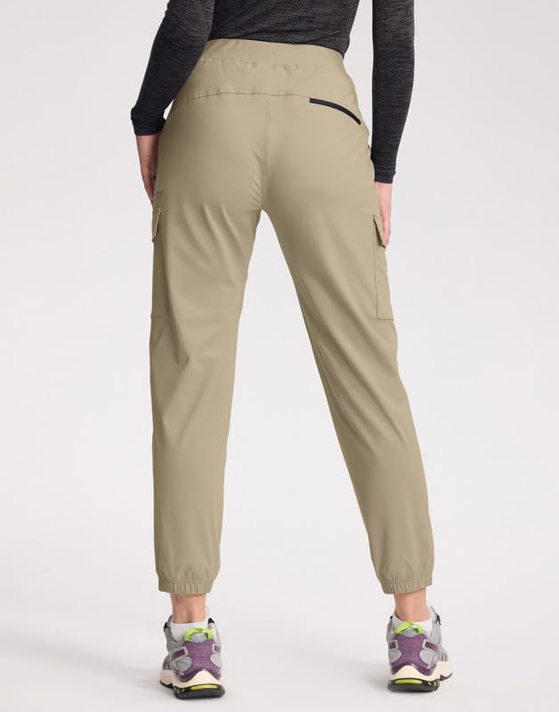 Pioneer Camp Wanderhose Damen Cargohose Outdoor Hose Langarm, Leichte Funktions-Cargohose mit UPF 100+, 6 Taschen und elastischem Bund für Wandern & Golf