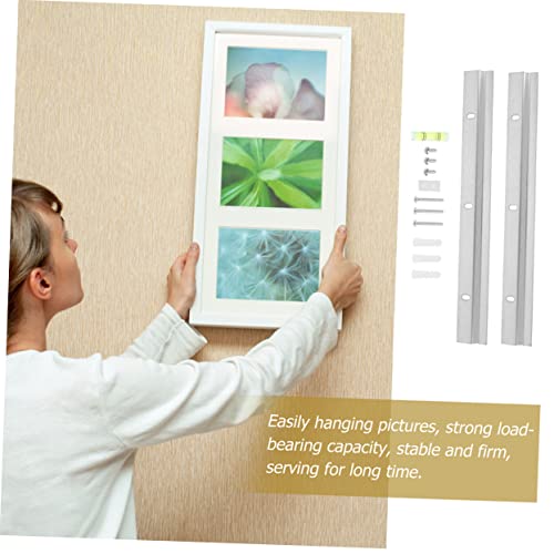 Image of DOITOOL 3sets French Cleat Hanger Kit Metal Picture Frame Mirror Mounting Brackets Easy to Install Interlocking Hardware for Art Shelves and Wall Decor