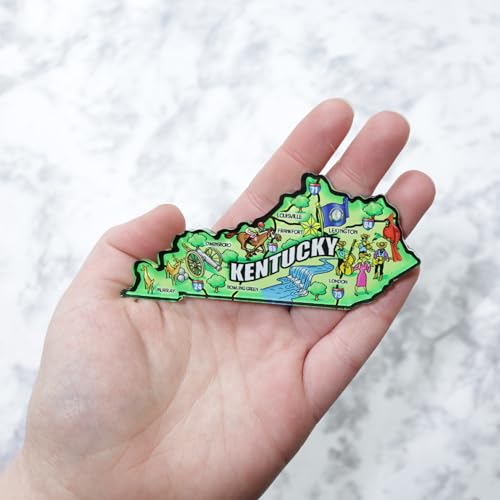 Imán decorativo acrílico Kentucky State 4.25 x 2 in miniatura 5