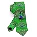 MZERSE Fashion Neckties Mens Shirt Uniform Skinny Tie for Business Holiday Necktie Peacock Feather Green