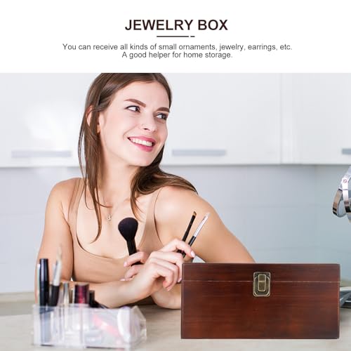 Coffret à bijoux brun Healeved au design rétro intemporel - 7