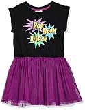 Spotted Zebra Girls' Knit Short-Sleeve Tutu Dress, Pow!, Large
