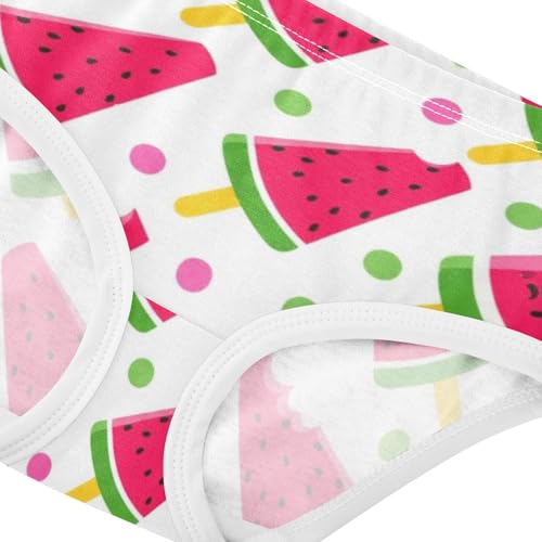 Cotton Girls Underwear Toddler Cute Cartoon Watermelon Red White Panties for Girl Bright Briefs Girls Undies 2t4