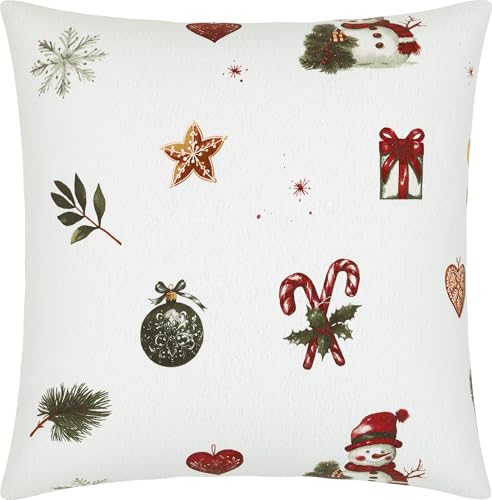 Erwin Müller Edelflanell Kissenbezug Lebkuchenmännchen, Tannenbaum,...