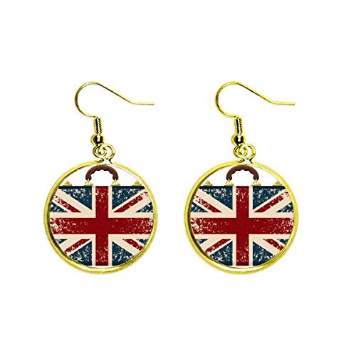 Pendientes de la Union Jack estilo retro ideal para dar un toque británico a tus looks diarios