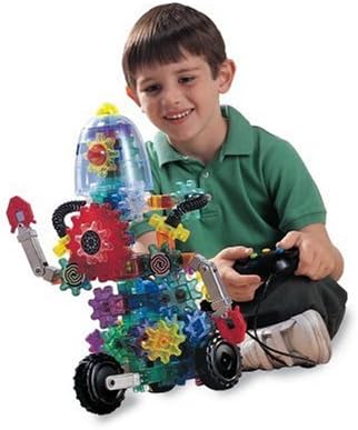 Child operating the Gearbotics robot with a controller