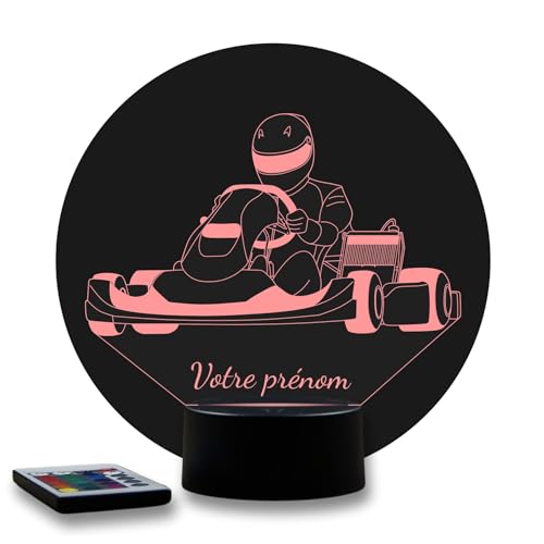 Sports Mécaniques : offrez une lampe karting personnalisée pour un anniversaire