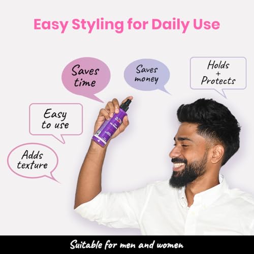 Image of 2.Oh! Italian 3-in-1 Hair Styling Spray | Heat Protectant | Volumizer | With Panthenol and Proteins | No Residue Shine Spray | Natural Hold for Men and Women- 100ml
