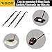 RIGOR 56001 Non-Marring Pick and Pry Bar Set, 6 PCS | Removal Lever Set | Replacing Gaskets, Oil Seals, O-Rings, Small Part