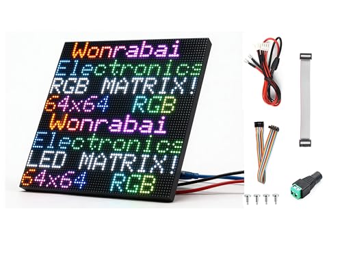 Affichage LED 64x64 programmable pour projets IoT ESP32 et Pico W