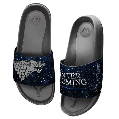 Popfunk Game of Thrones Winter is Coming Unisex Adult Slides Sandals Officially Licensed Hypd Slydr Switch™3