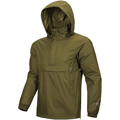 Outdoor Ventures Men's Waterproof Pullover Jacket Cover