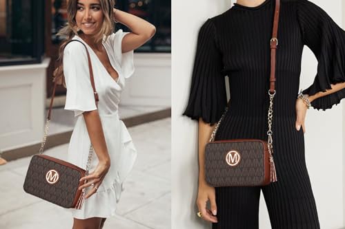 MKP Stylish Lightweight Fashion Crossbody Bag for Women Chic Signature Shoulder Messenger Bag with Tassel Zipper Pocket3