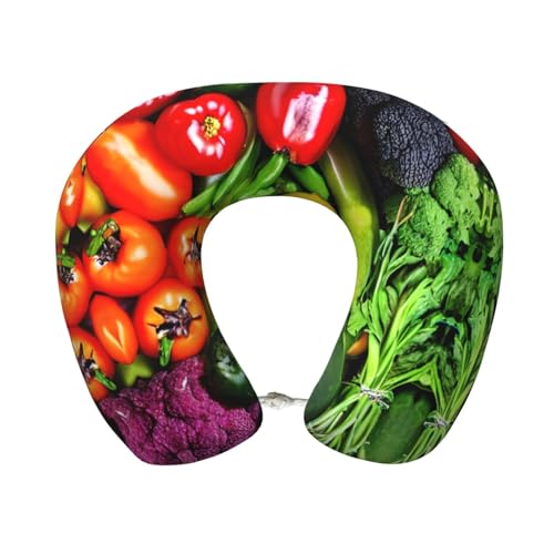 Almohada para viajar de poliéster cervical negra miniatura 1
