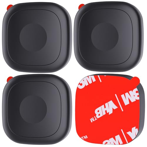 Pacote com 4 para Tile Life360 Mate 2024/2022 Bluetooth Tracker, capa de silicone à prova d'água com adesivo adesivo 3M no carro/bicicleta/bagagem, suporte protetor completo antiperda