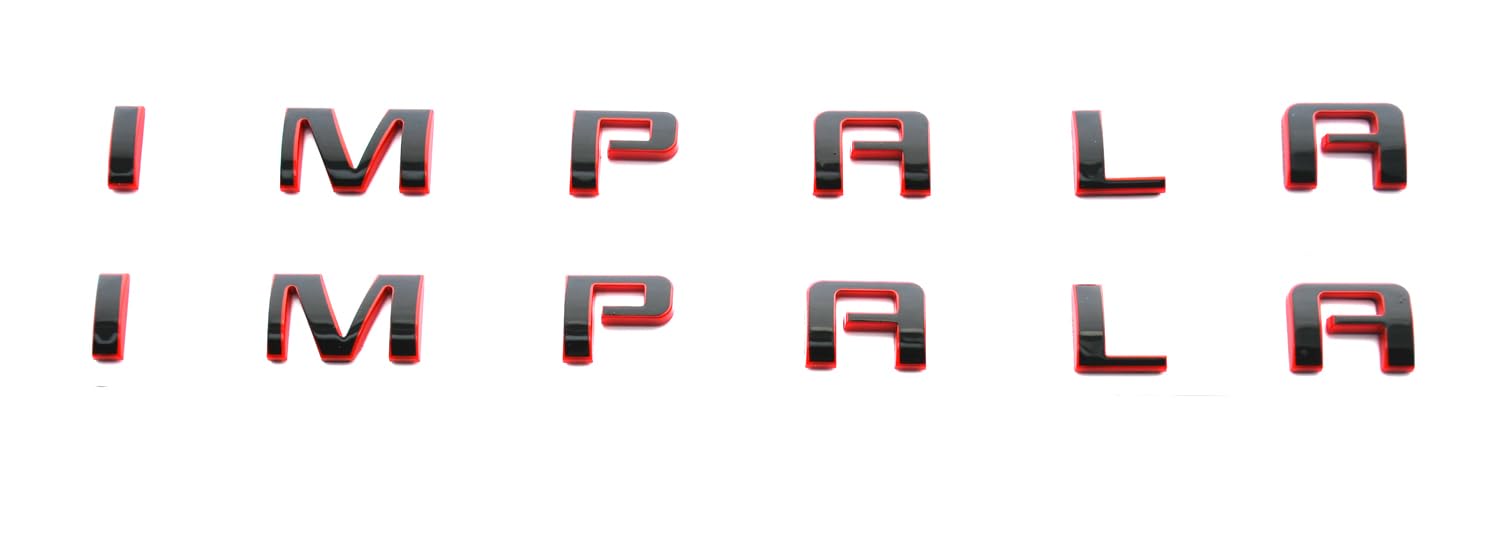 Emblemas de Impala Redline para puerta delantera, placa 3D compatible con modelos 2014 a 2020 5