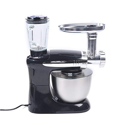 Sallurmose 3 in 1 Küchenmaschine 6 Geschwindigkeiten einstellbarer elektrischer Küchenmixer mit Edelstahlschüssel 4 L… – Bild 6