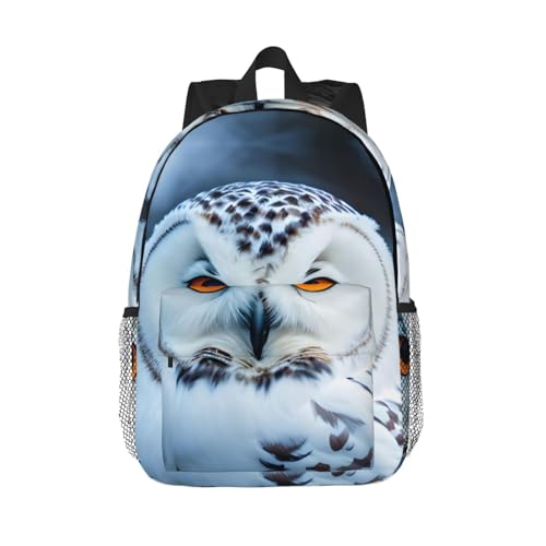 Sac à dos voyage et randonnée avec imprimé yeux de hibou