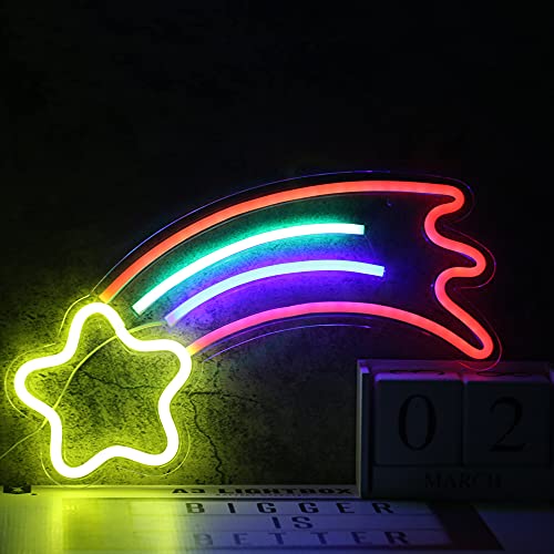 Image of 5V White Love LED Neon Sign Christmas Wedding Party Decoration Wall Lamp USB Powered Children Bedroom Night Light (Meteor)