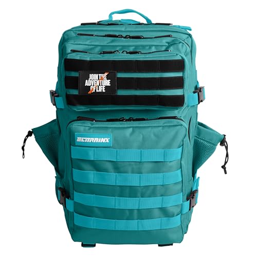ELITRAINX Mochila 45L Táctica Militar USA Impermeable Deporte, Cabina Avión, CrossTraining, Aire Libre Deportes Gimnasio Portatil by ELITEX TRAINING (Turquesa)