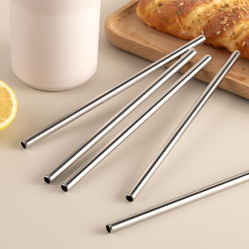 Image of Metal Straws for Stanley IceFlow 64 oz Flip Straw Lid Jug, Stainless Steel Replacement Straws for Ice Flow 64oz Jug,Small 7mm & Large 9.4mm Size Options-Check Numbers on Lid Before Order(7mm)