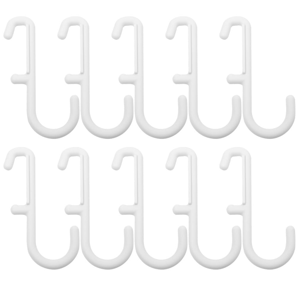 JECOMPRIS 10 Pack Pegboard Hooks J Hook for Pegboard Metal Peg Board Display Hooks for Jewellery Keys Small Tools Garage Workshop Craft Room Wall Storage Accessories