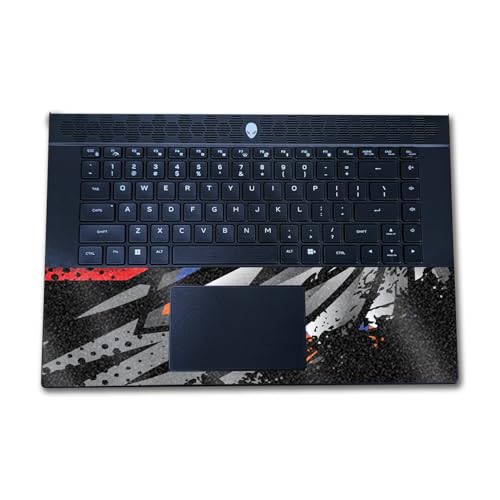 Image of Glossy Glitter Laptop Skin Compatible with Alienware M16 R2 (2024) - Blade Fan - Premium 3M Vinyl Protective Wrap Decal Cover - Easy to Apply | Crafted in The USA by MightySkins