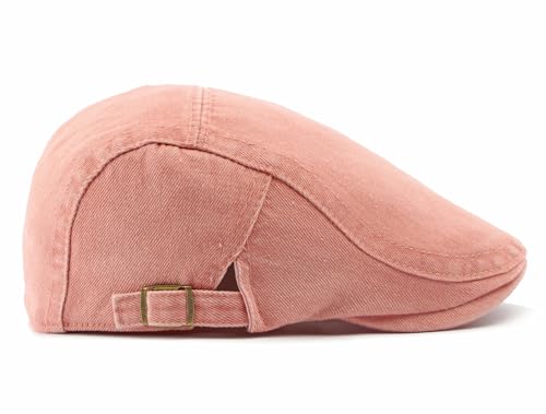 Image of Cotton Newsboy Cap,Breathable Ivy Gatsby Cabbie Beret Hat for Men's Women Driving Hunting Golf
