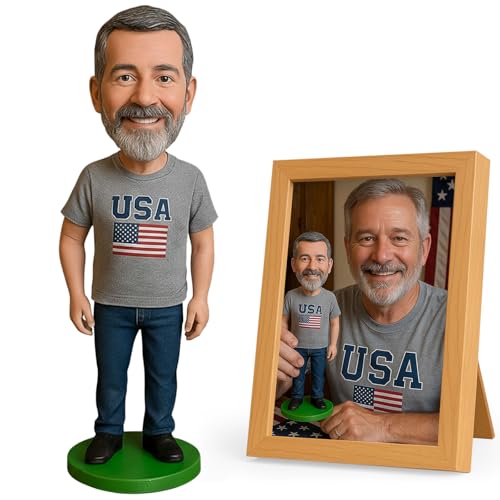 BobbleMy Custom Bobblehead 6/7/8 Inch Personalized Bobblehead Dolls Handmade Figurine